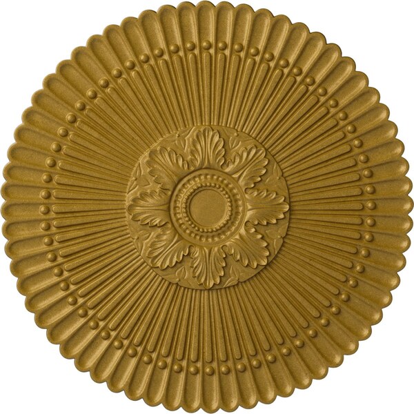 Ekena Millwork Nexus Ceiling Medallion (Fits Canopies up to 2 3/4"), Hand-Painted Pharaohs Gold, 30"OD x 1 1/4"P CM30NEPGS - main